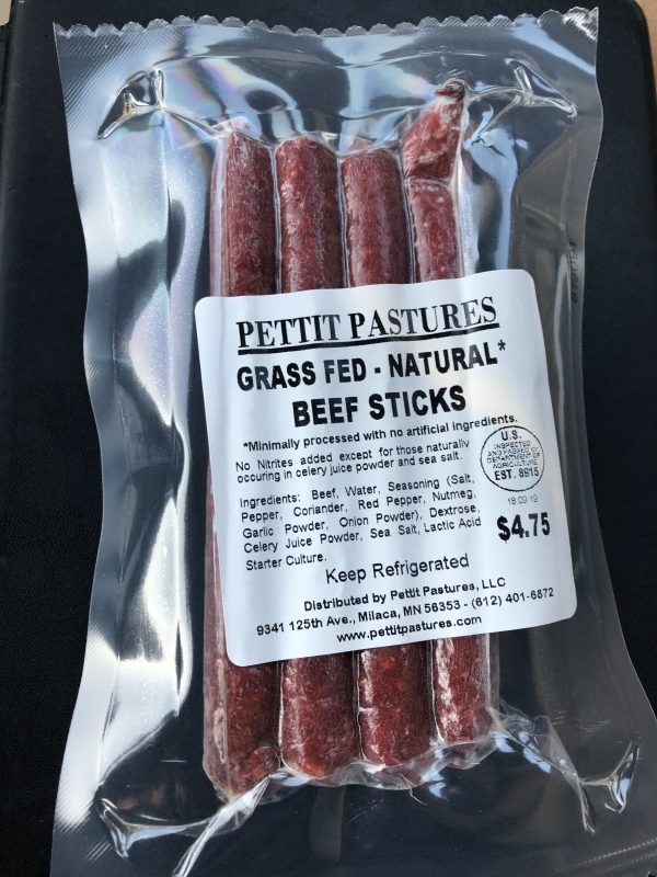 100% Grass fed Beef Sticks